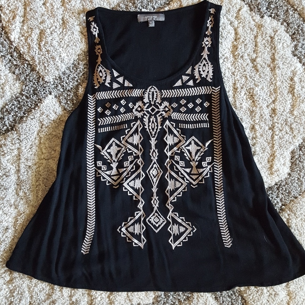 Umgee Tribal Embroidered Tank